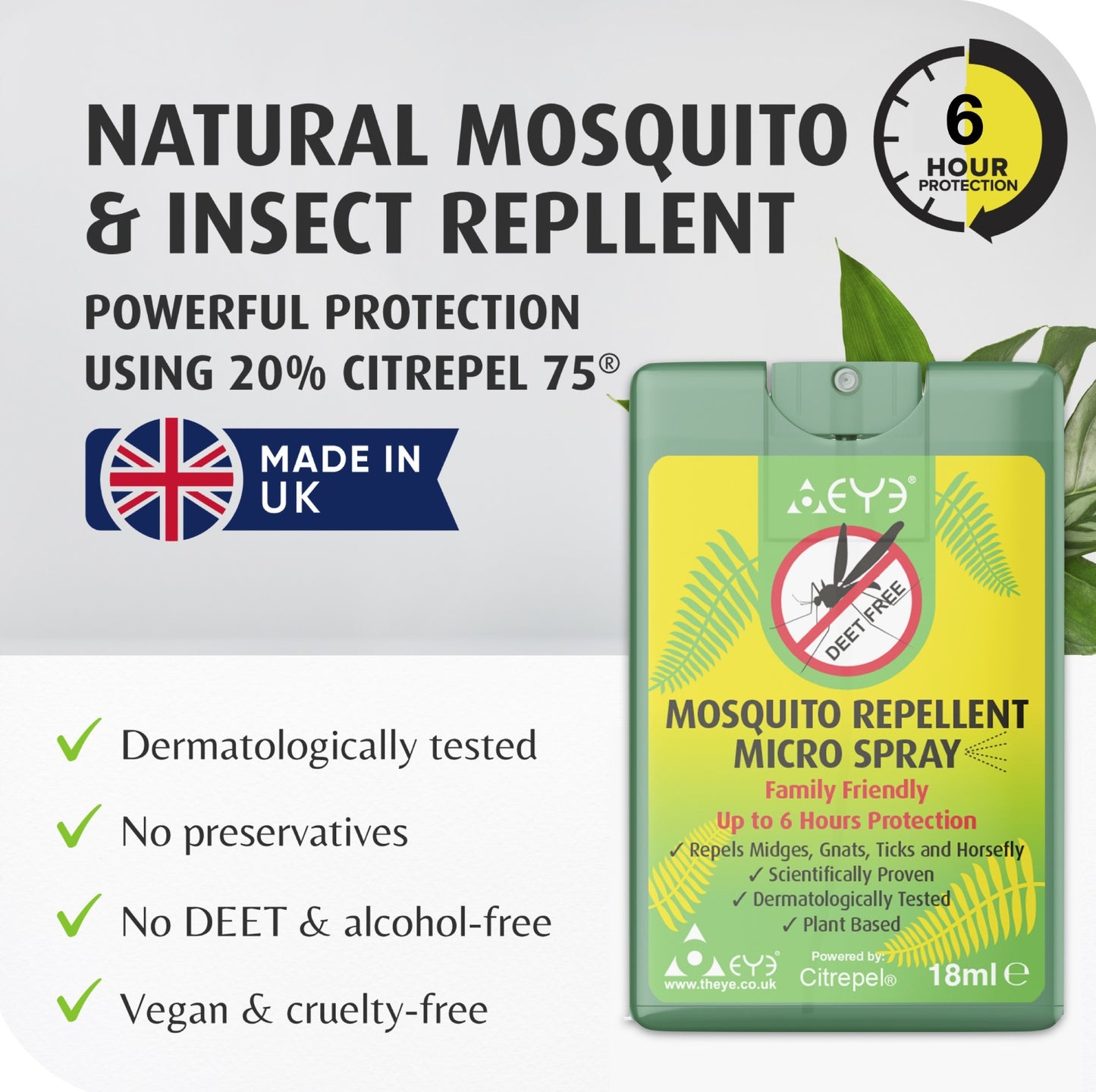 Travel Mosquito Repellent Spray & Mosquito Repellent Bracelet