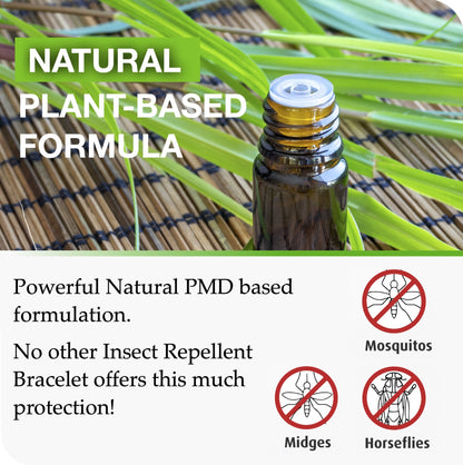 Mosquito Repellent Bracelet - Black (Large)