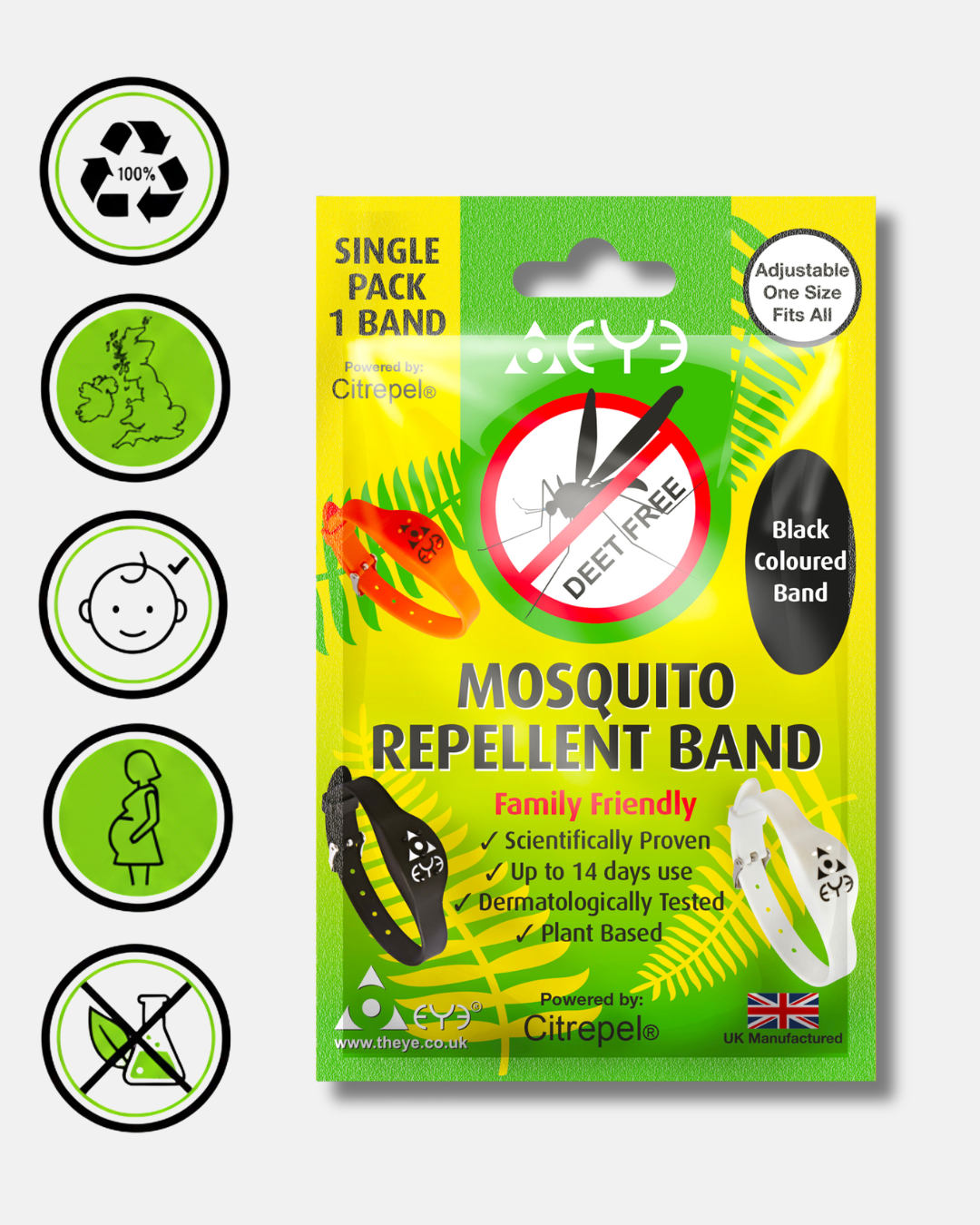 Mosquito Repellent Bracelet - White Adjustable