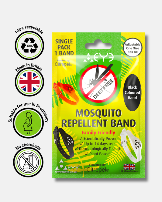 Mosquito Repellent Bracelet - Black Adjustable