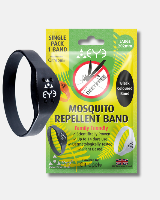 Mosquito Repellent Bracelet - Black (Large)