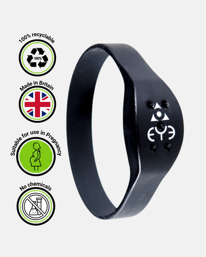 Mosquito Repellent Bracelet - Black (Large)