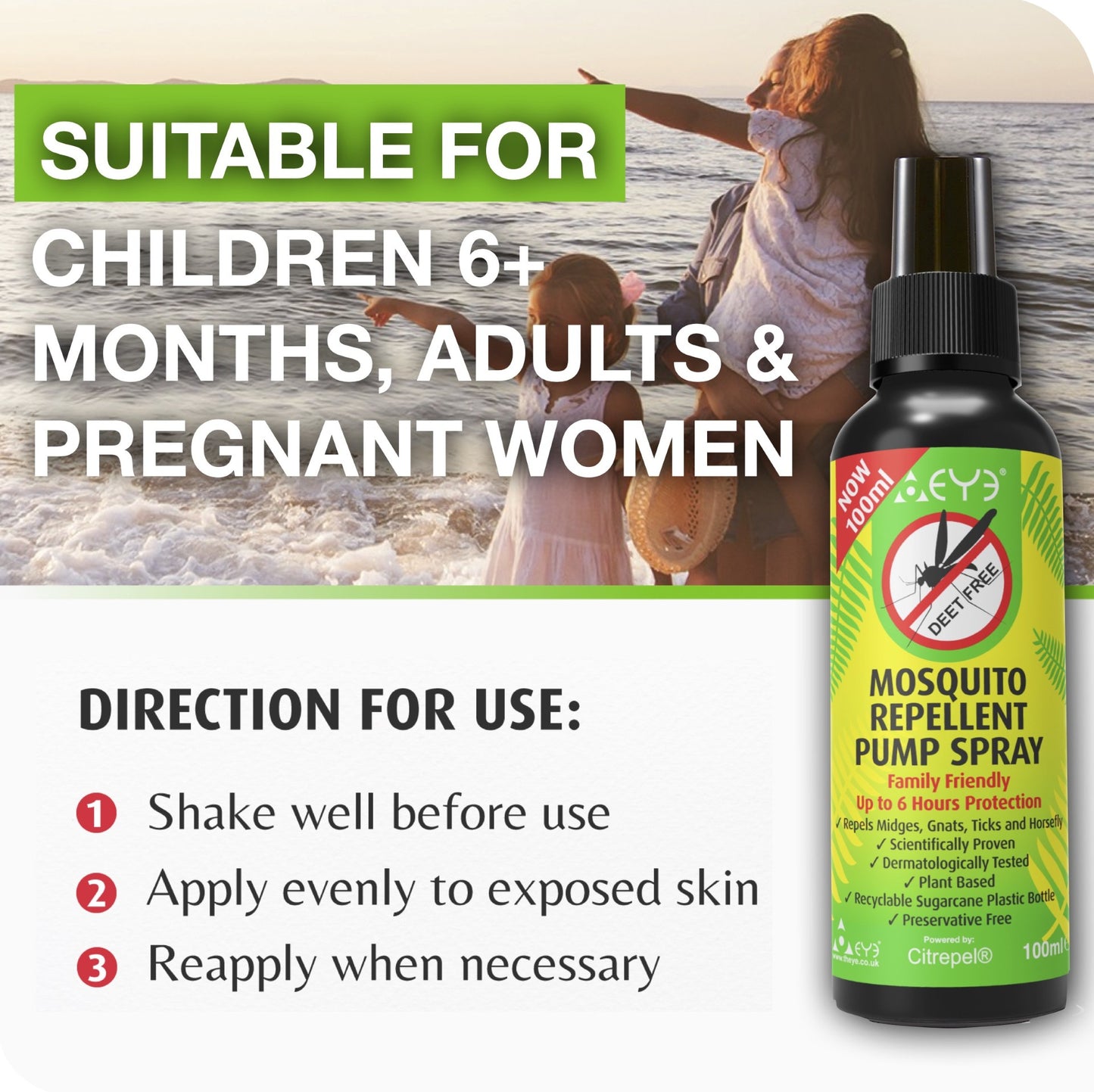 Mosquito & Insect Repellent Pump Spray 100ml