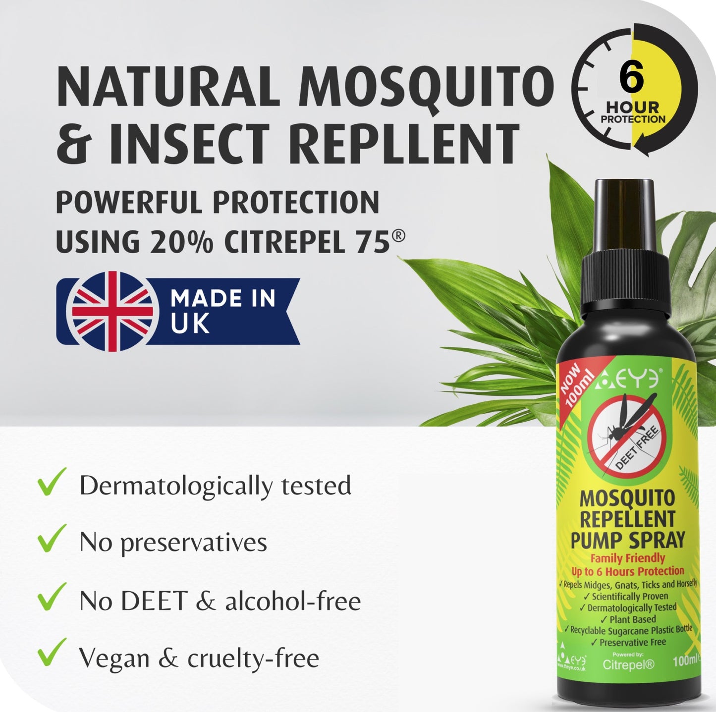 Mosquito & Insect Repellent Pump Spray 100ml