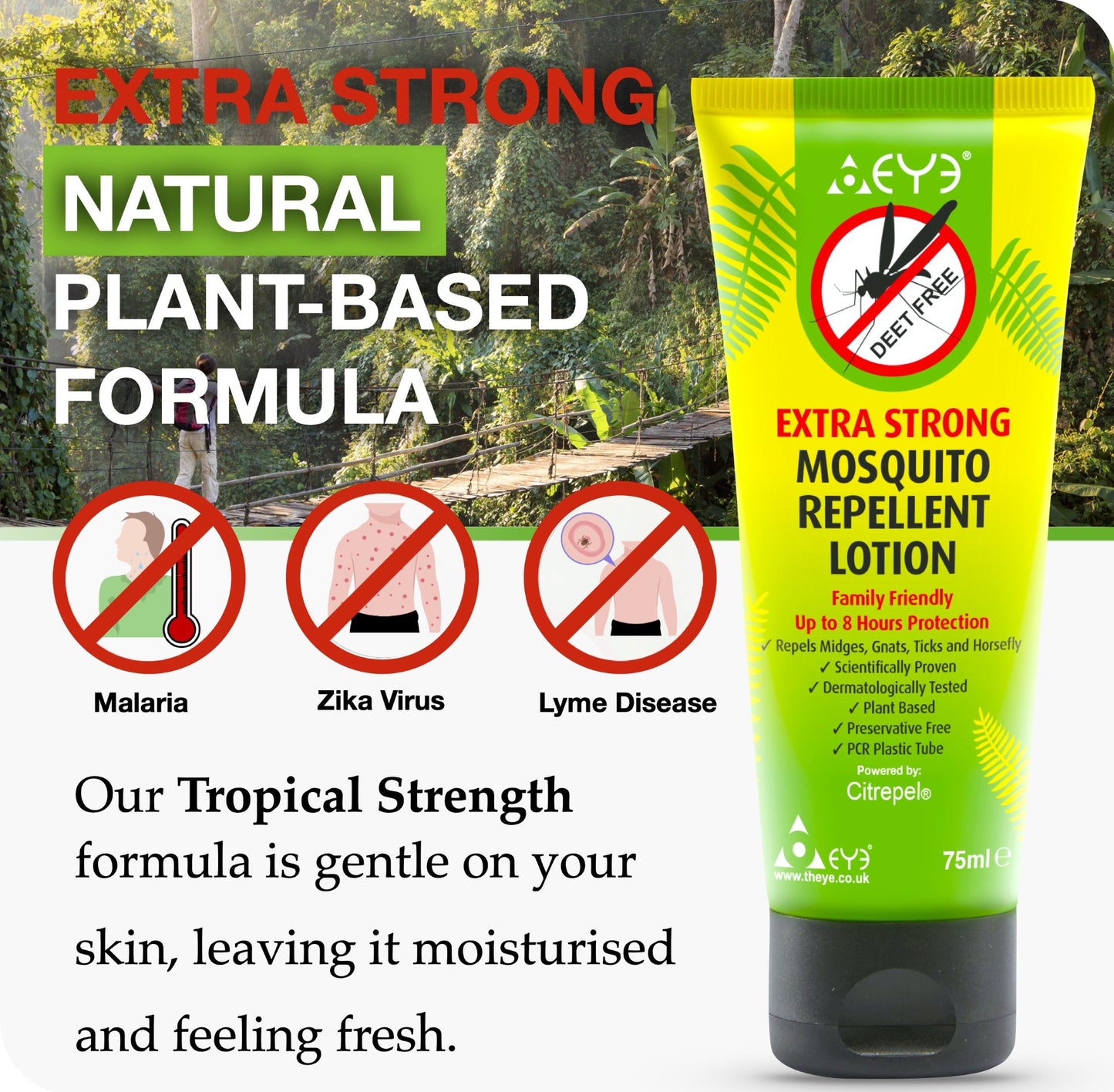 Tropical Strength Mosquito Repellent Lotion 75ml