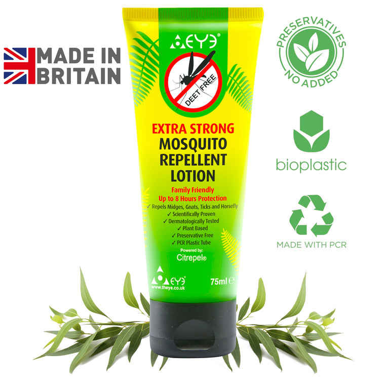 Tropical Strength Mosquito Repellent Cream 75ml  | Natural DEET free & Alcohol free perfect for children 6 month+