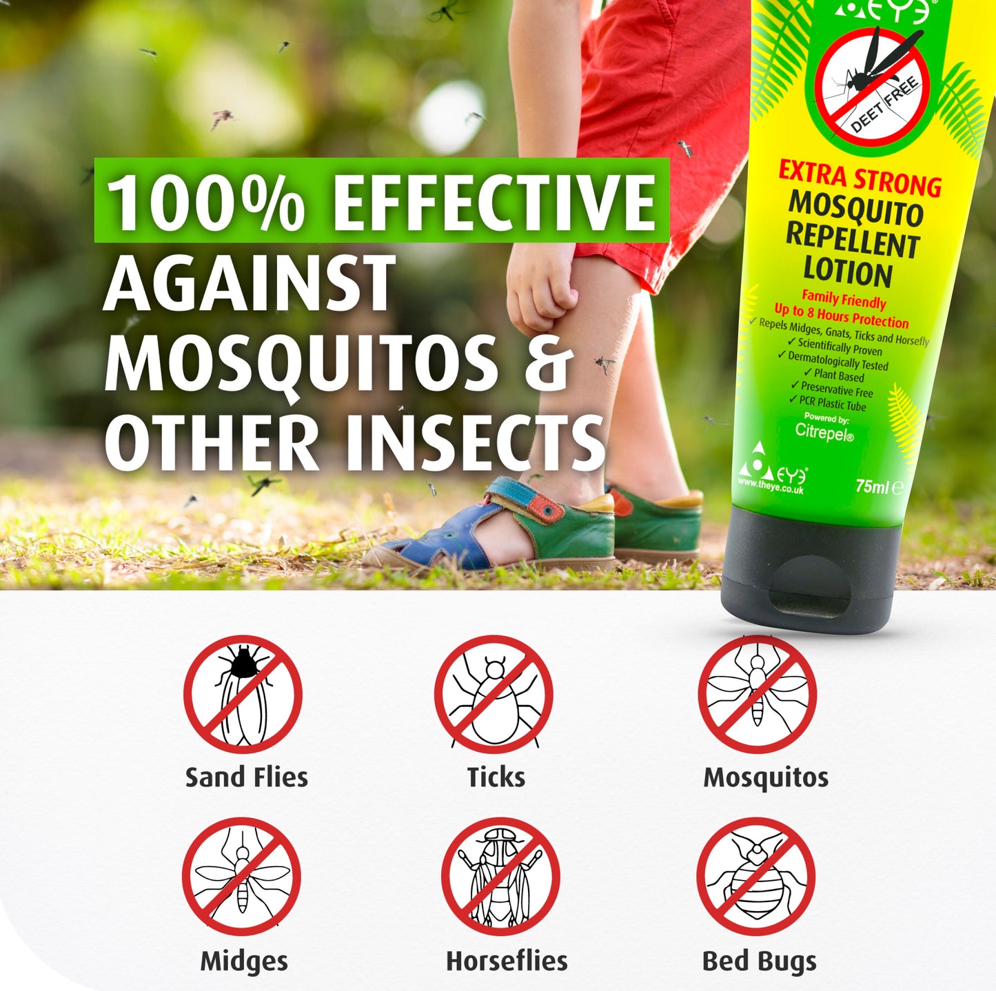 Mosquito Repellent Lotion & Mosquito Repellent Travel Spray Bundle | Tropical Strength