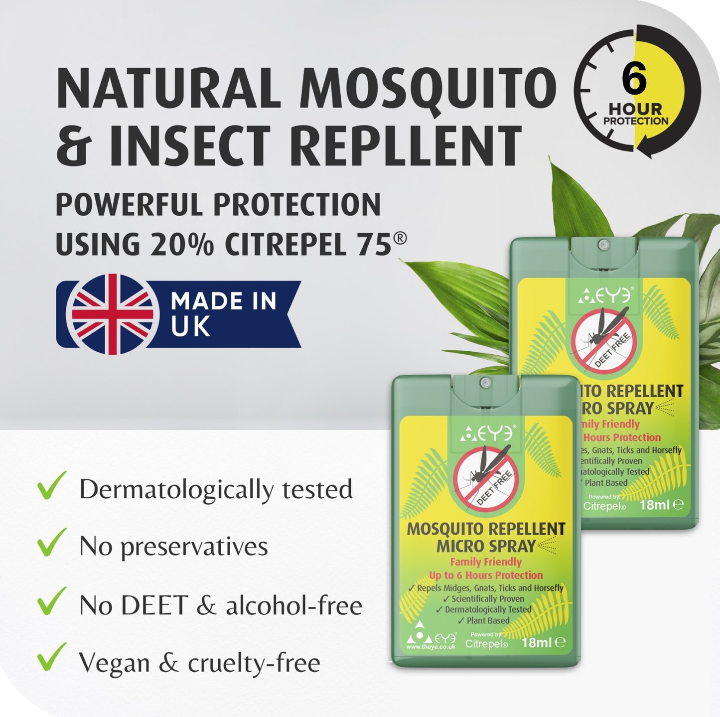 Mosquito Repellent Micro Spray two pack