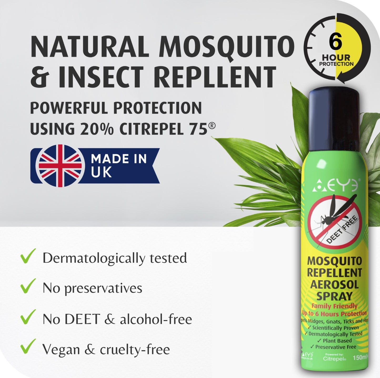Mosquito Repellent Aerosol Spray 150ml
