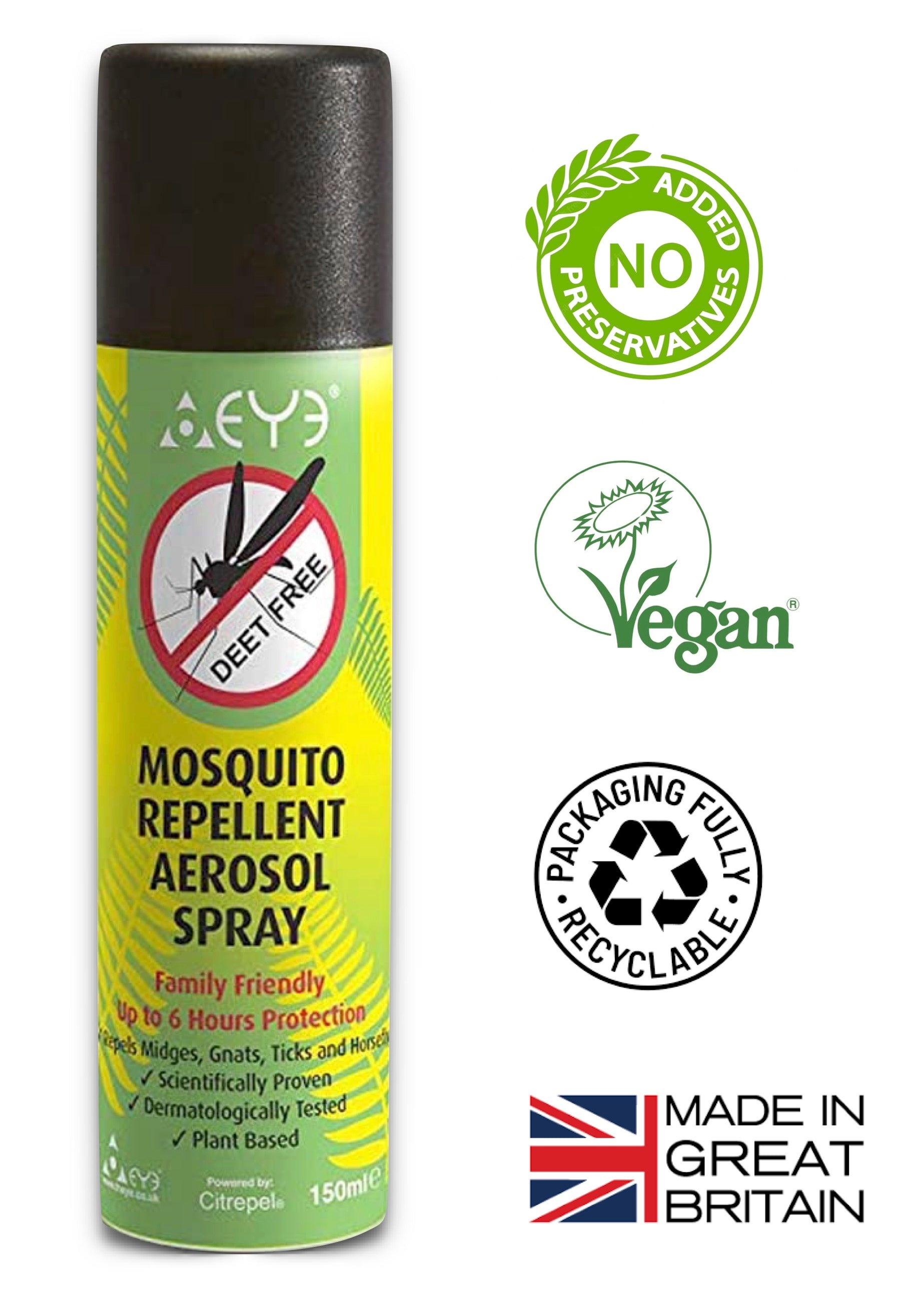 Mosquito Repellent Aerosol Spray 150ml The Eye